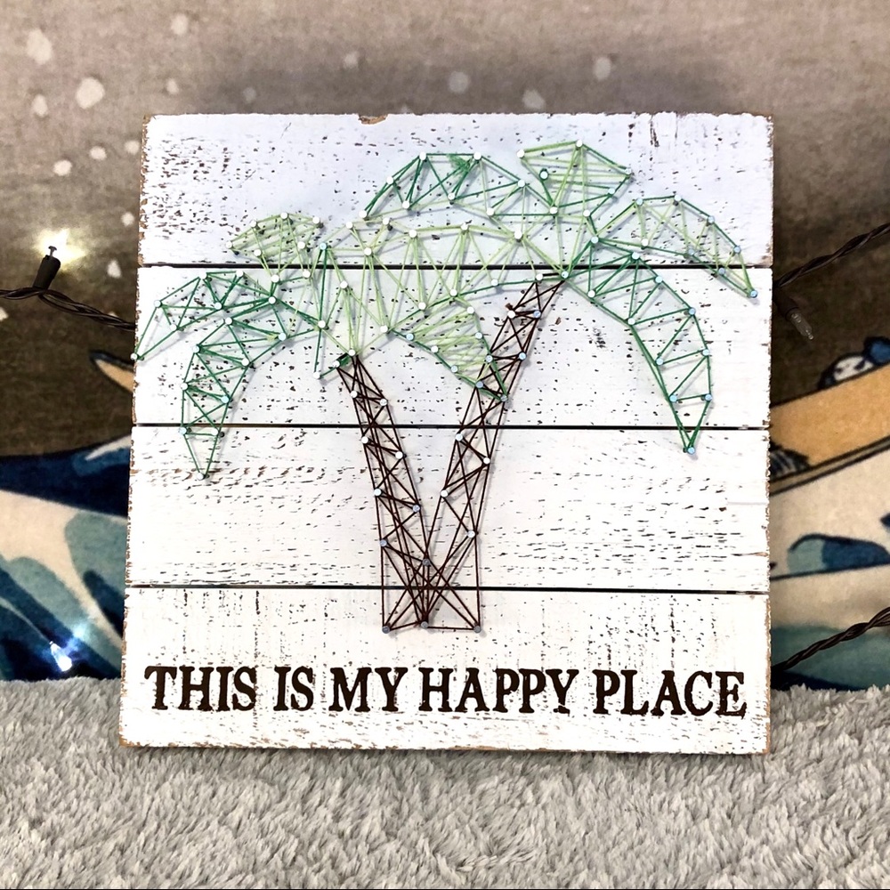 This Is My Happy Place Thread Wall Art